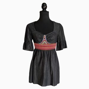 VaVa by Joy Han - Black Beaded Bodice Mini Dress | Size Medium